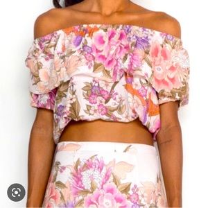 Spell off the shoulders crop top